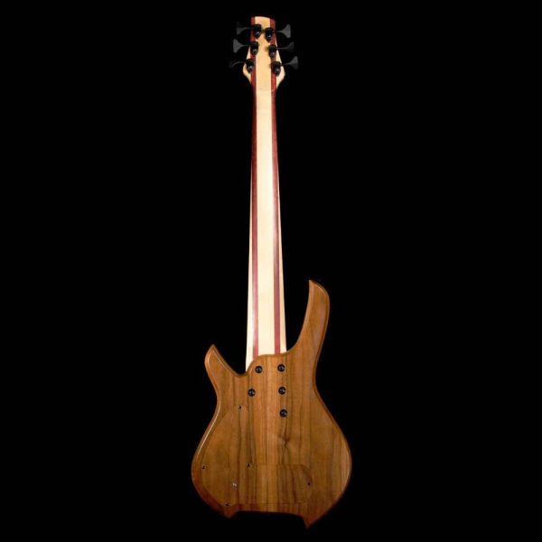 Willcox USA Custom Shop Lightwave Saber 6-String Bass Zebra Wood For Sale