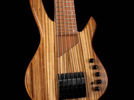 Willcox USA Custom Shop Lightwave Saber 6-String Bass Zebra Wood For Sale