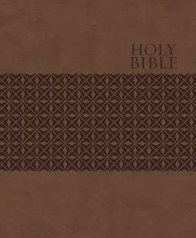 Nelson: KJV, End-of-Verse Reference Bible, Personal Size, Giant Print, Imitation Leather, Brown, Red Letter Edition [2015] Online Sale