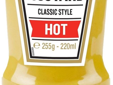 Heinz english mustard hot 8x220ml Online Hot Sale