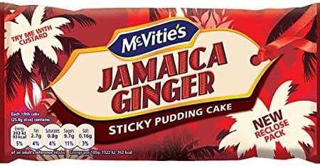 McVities Jamaica Ginger Sticky Pudding Cake 8x200g Fashion