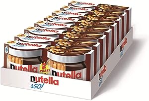 Nutella & Go Hazelnut Chocolate Spread with Breadsticks in Bulk, 48 g, Pack of 12 Online Sale