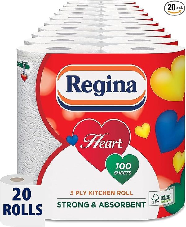 Regina hearts kitchen towels 10x2rolls Online