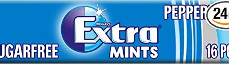 Wrigleys Extra Peppermint Sugarfree Mints 24 X 16 S Sale