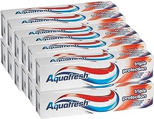 Aquafresh Triple Protection Fluoride Toothpaste Pack of 12x100ml on Sale