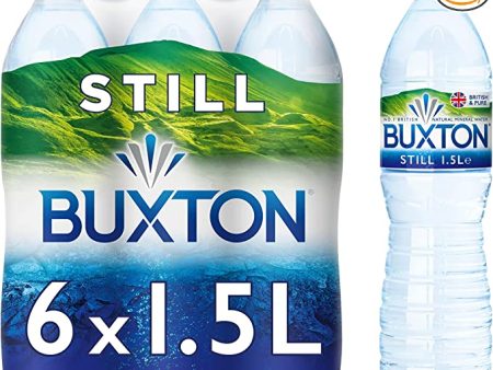 Buxton Still Natural Mineral Water 6 x 1.5L Hot on Sale