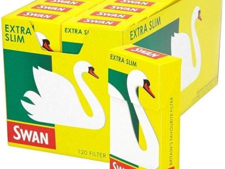 Swan Extra Slim Filter Tips - Full Box Of 20 Total 2400 Tips Sale