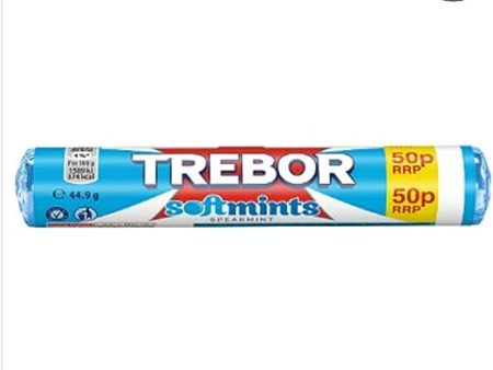 Trebor Softmints Spearmint Mints Roll - Pack of 40 x 44.9G Fashion