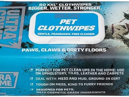 UltraGrime XXL pet cleaning wet wipes 1x80wipes Online Hot Sale