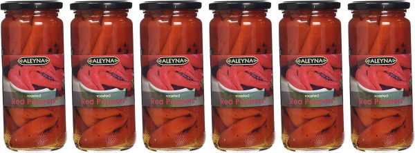 Aleyna Red Roasted Peppers Pack of 6x480g For Cheap