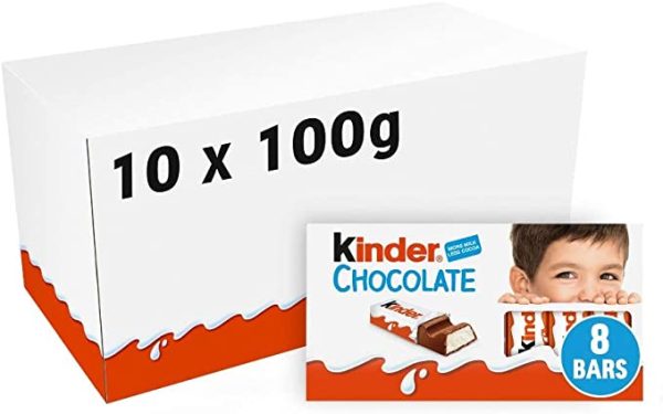 Kinder Chocolate T8 10 x 100gm Hot on Sale