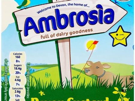 Ambrosia Devon Custard Pack of 12 x 500g Online Hot Sale