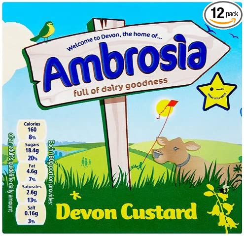 Ambrosia Devon Custard Pack of 12 x 500g Online Hot Sale