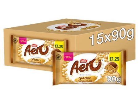 Aero Golden Honeycomb Flavour Pack of 15x90g Sale