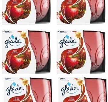 Glade Candle Spiced Apple and Cinnamon 6 x 120g Online Sale