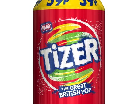 BARR Tizer Fizzy Flavoured Soft Drink Pack of 24x330ml Fashion